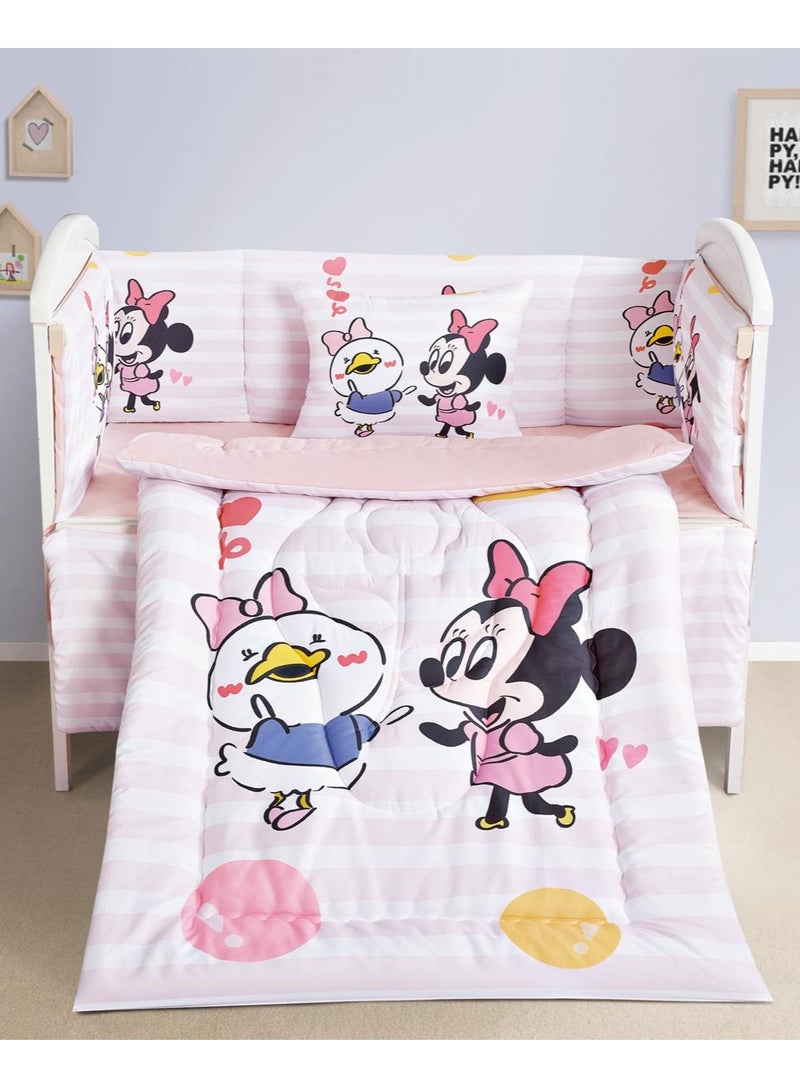 مفرش مواليد 5 قطع مع الحواجز – متعدد الالوان